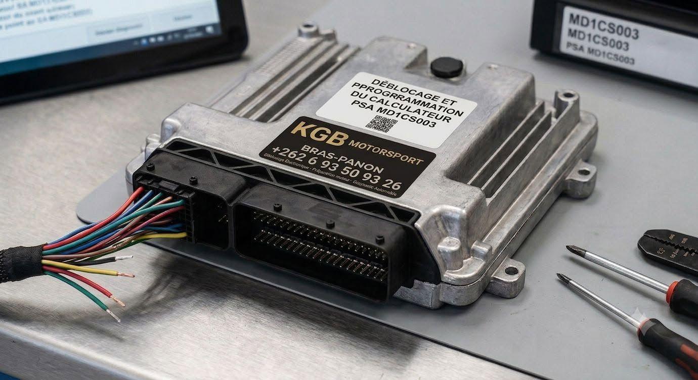 Calculateur PSA débloqué et reprogrammé par KGB Motorsports
