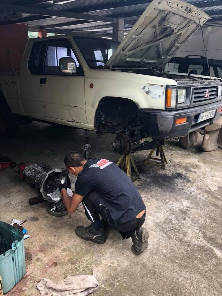 Intervention sur un pick-up Toyota